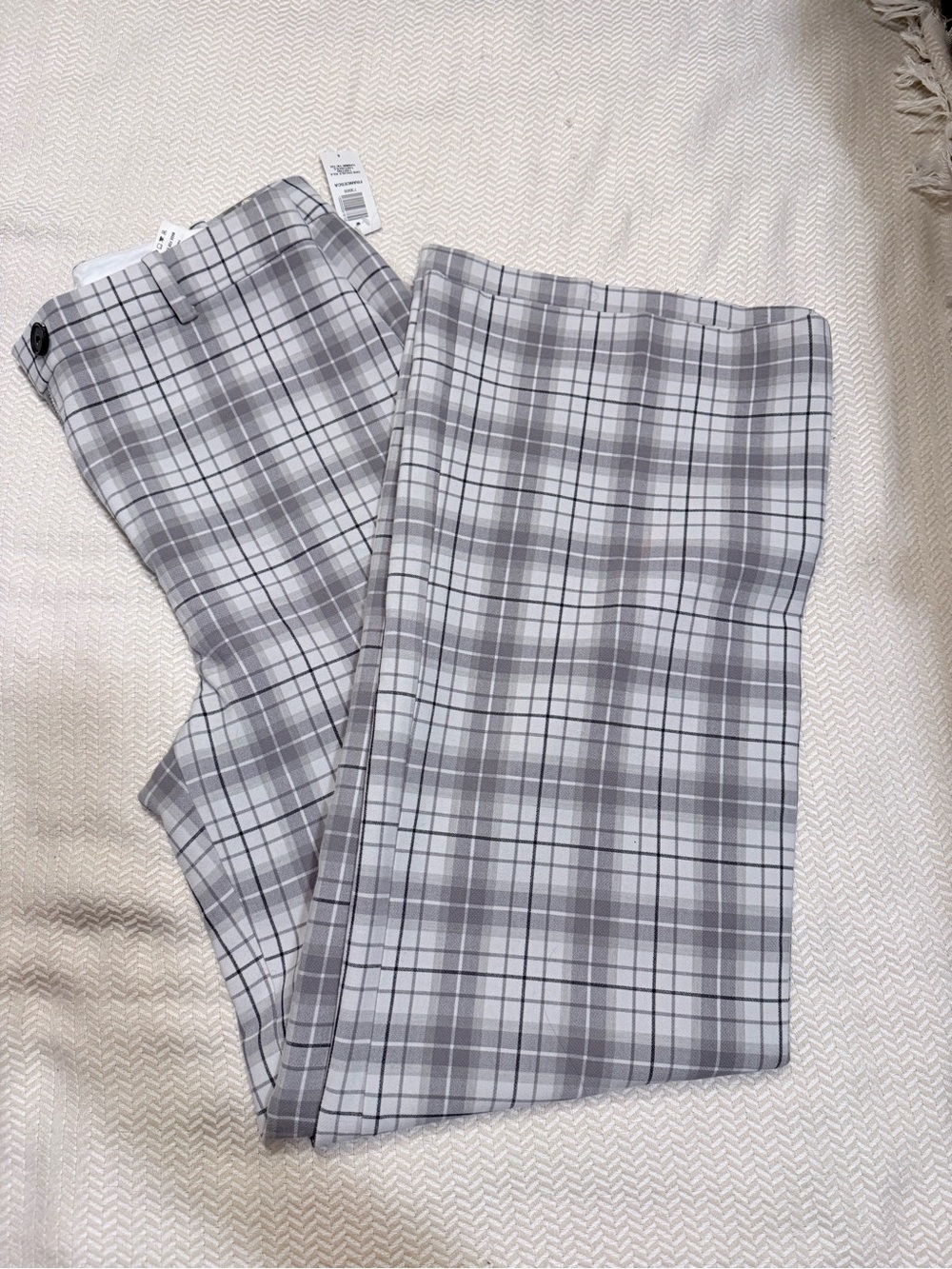 Wilfred Women’s  Gray Plaid Dress Pants